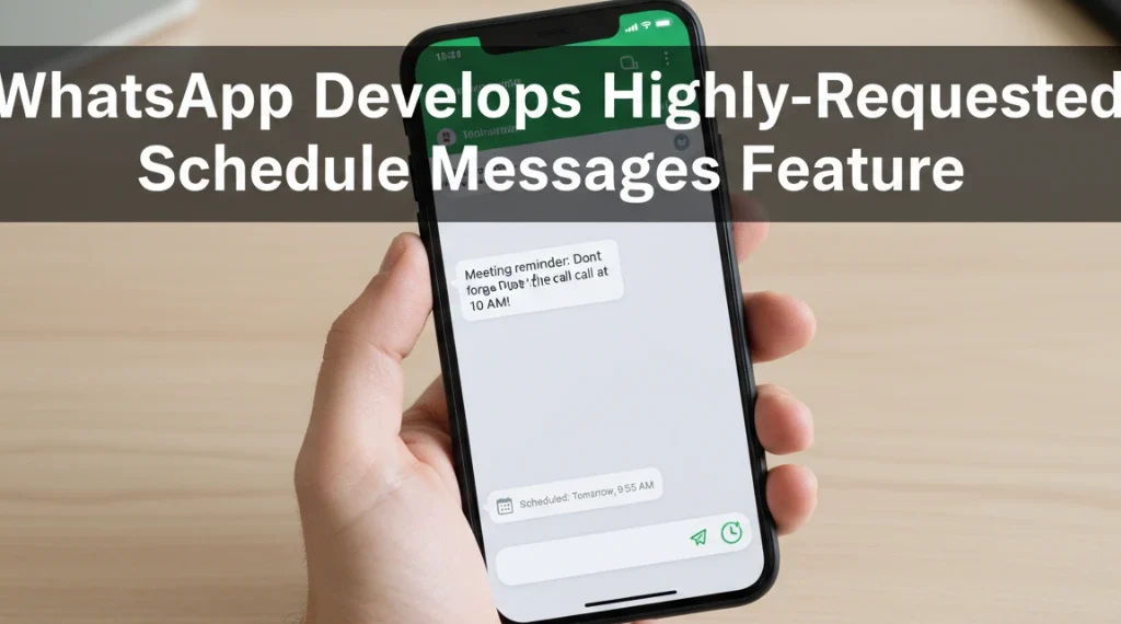 واٹس ایپ شیڈول میسجز فیچر اب مقررہ وقت پر خودکار میسج بھیجنا ممکن