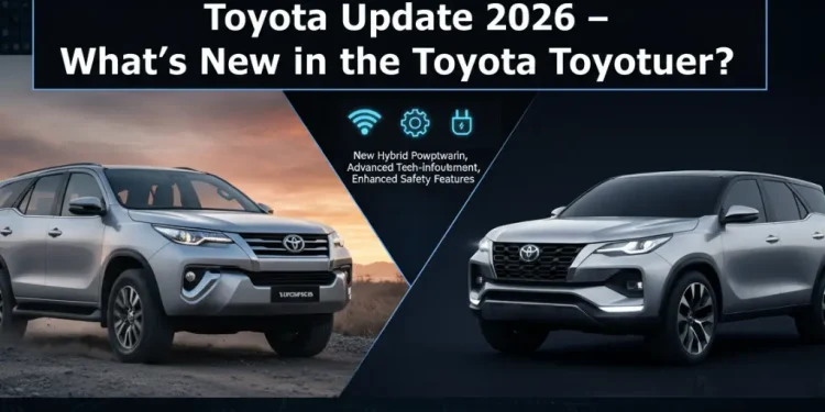 ٹویوٹا اپ ڈیٹ 2026 – ٹویوٹا فارچیونر میں نیا کیا ہے؟