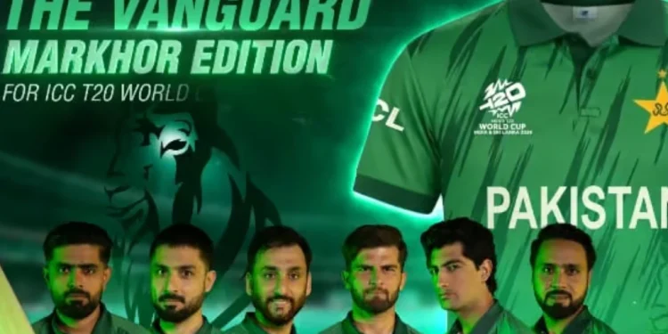 ٹی 20 ورلڈ کپ 2026 پاکستان کی نئی کٹ وینگارڈ مارخور ایڈیشن جاری