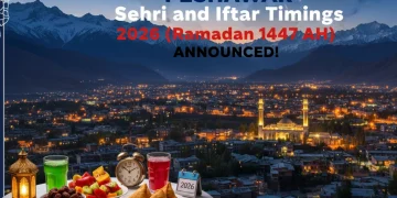پشاور سحر و افطار اوقات 2026 (رمضان 1447ھ)