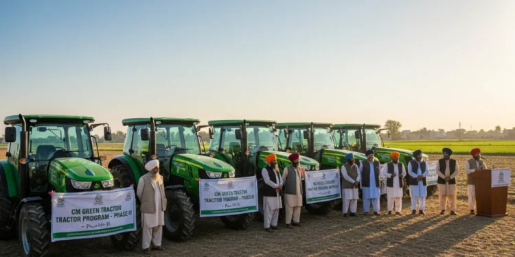پنجاب میں وزیراعلیٰ گرین ٹریکٹر پروگرام کے تیسرے مرحلے کا آغاز
