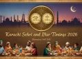 کراچی سحر و افطار اوقات 2026 (رمضان 1447ھ)