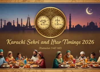کراچی سحر و افطار اوقات 2026 (رمضان 1447ھ)