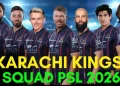 کراچی کنگز اسکواڈ پی ایس ایل 11 فہرست اور قیمتیں