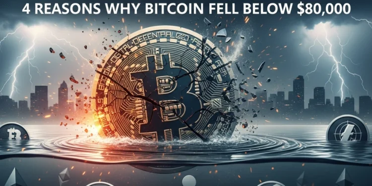 کرپٹو مارکیٹ کریش بٹ کوائن 80 ہزار ڈالر سے نیچے گر گیا، 4 بڑی وجوہات