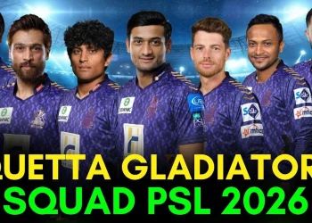 کوئٹہ گلیڈی ایٹرز پی ایس ایل 11 سکواڈ 2026 مکمل فہرست اور قیمتیں