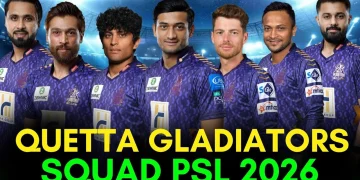 کوئٹہ گلیڈی ایٹرز پی ایس ایل 11 سکواڈ 2026 مکمل فہرست اور قیمتیں