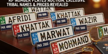 کے پی نمبر پلیٹس نیلامی خصوصی قبائلی نام اور قیمتوں کی تفصیل
