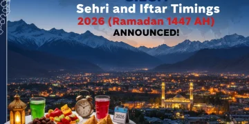 گلگت سحر و افطار اوقات 2026 (رمضان 1447ھ)
