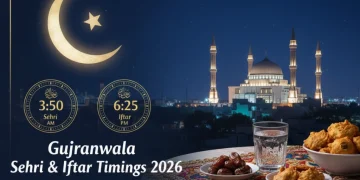 گوجرانوالہ سحر و افطار اوقات 2026 (رمضان 1447ھ)