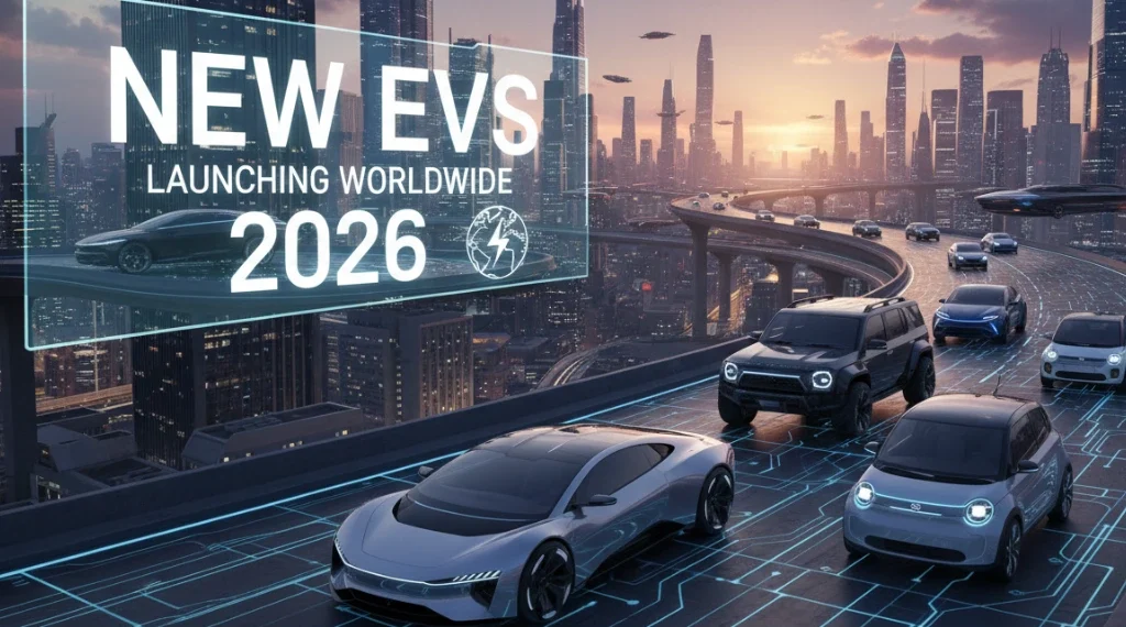 2026 میں دنیا بھر میں لانچ ہونے والی نئی الیکٹرک گاڑیاں (EVs)