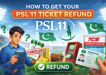 آپ اپنا پی ایس ایل 11 ٹکٹ ریفنڈ کیسے حاصل کر سکتے ہیں