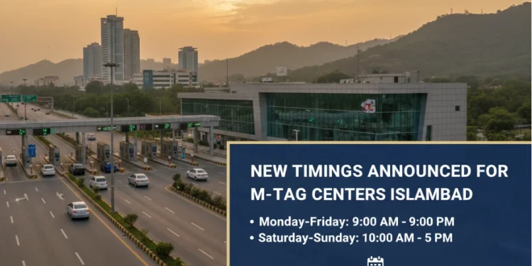 اسلام آباد میں ایم ٹیگ سینٹرز کے نئے اوقات کار کا اعلان