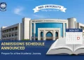 این ای ڈی یونیورسٹی سال 27-2026 کے لیے داخلہ شیڈول کا اعلان