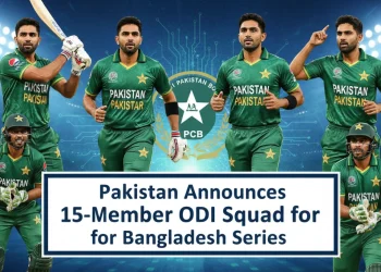 بنگلہ دیش کے خلاف سیریز کے لیے پاکستان کے 15 رکنی ون ڈے اسکواڈ کا اعلان