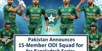 بنگلہ دیش کے خلاف سیریز کے لیے پاکستان کے 15 رکنی ون ڈے اسکواڈ کا اعلان