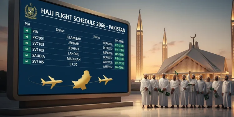 حکومت کا پاکستان کے لیے 2026 کے حج فلائٹ شیڈول کا اعلان