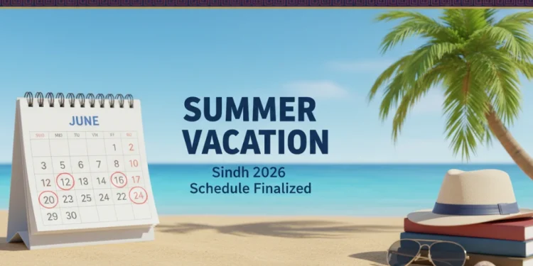 سندھ نے 2026 کی گرمیوں کی چھٹیوں کے شیڈول کو حتمی شکل دے دی