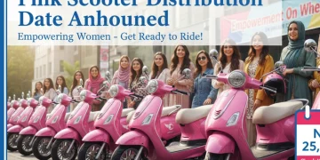 سندھ پنک سکوٹر کی تقسیم کی تاریخ کا اعلان خواتین کے لیے مفت الیکٹرک سکوٹرز