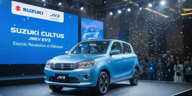 سوزوکی کلٹس JMEV EV3 باضابطہ طور پر پاکستان میں لانچ
