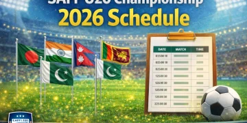 سیف انڈر 20 چیمپئن شپ 2026 کے شیڈول کا اعلان مکمل فکسچرز
