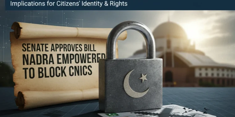 سینیٹ نے نادرا کو شناختی کارڈ بلاک کرنے کا اختیار دینے والے بل کی منظوری دے دی