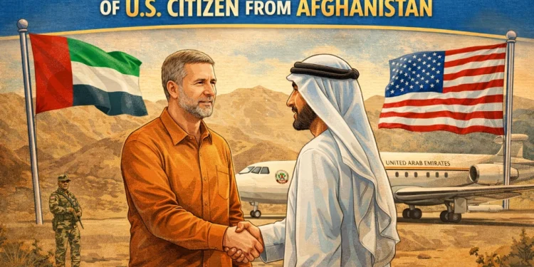 متحدہ عرب امارات کی افغانستان سے امریکی شہری کی انسانی بنیادوں پر رہائی میں ثالثی