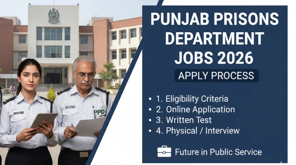 محکمہ جیل خانہ جات پنجاب میں 2026 کے لیے 171 نئی آئی ٹی (IT) نوکریوں کا اعلان