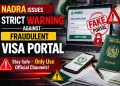 نادرا کی جانب سے جعلی ویزا پورٹل کے خلاف سخت وارننگ جاری