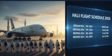 وزارت مذہبی امور نے حج فلائٹ شیڈول 2026 کا اعلان کر دیا
