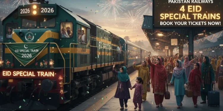 پاکستان ریلویز کا عید پر سفر کے لیے 4 اسپیشل ٹرینوں کا اعلان
