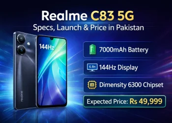 پاکستان میں Realme C83 5G کی قیمت، فیچرز اور لانچ کی تفصیلات
