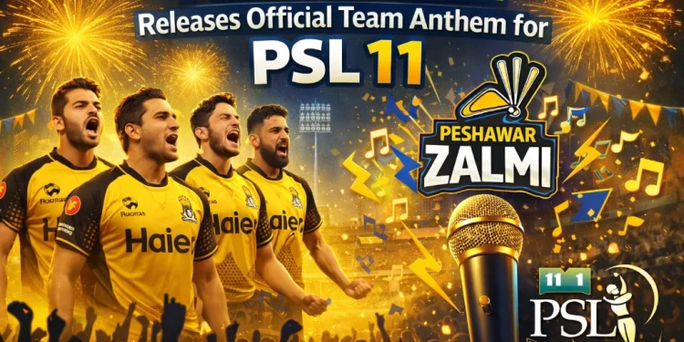 پشاور زلمی نے پی ایس ایل 11 کے لیے اپنا آفیشل ترانہ ریلیز کر دیا