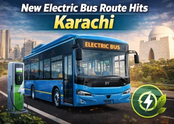 کراچی میں نیا الیکٹرک بس روٹ لانچ گلشن معمار سے ٹاور