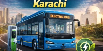 کراچی میں نیا الیکٹرک بس روٹ لانچ گلشن معمار سے ٹاور