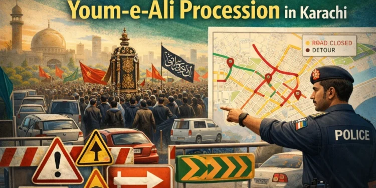 کراچی میں یومِ علی (رض) کے مرکزی جلوس کے لیے ٹریفک پلان کا اعلان
