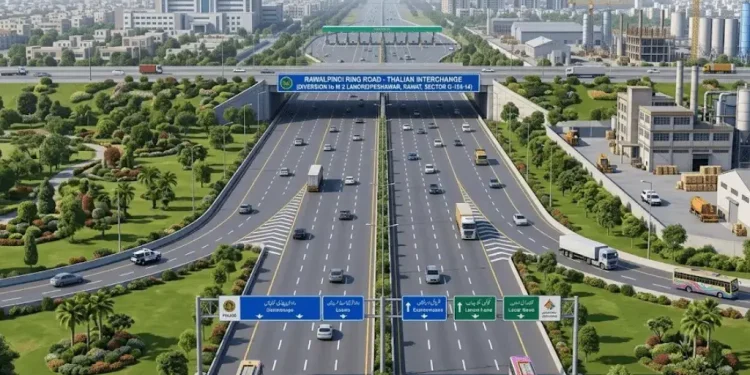 راولپنڈی رنگ روڈ ٹھلیاں انٹرچینج