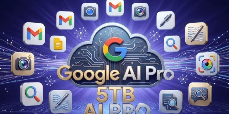 Google AI Pro 5TB سٹوریج