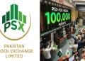 پاکستان اسٹاک ایکسچینج 100000 پوائنٹس