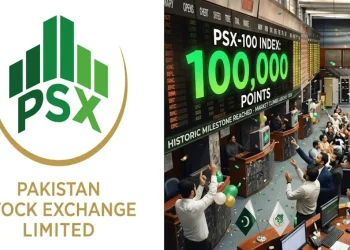 پاکستان اسٹاک ایکسچینج 100000 پوائنٹس