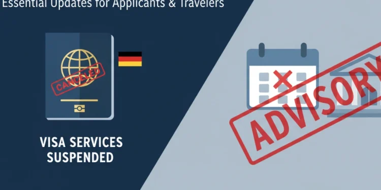 اسلام آباد میں جرمن سفارت خانے کی ویزا سروسز معطل: درخواست گزاروں کے لیے اہم ترین معلومات