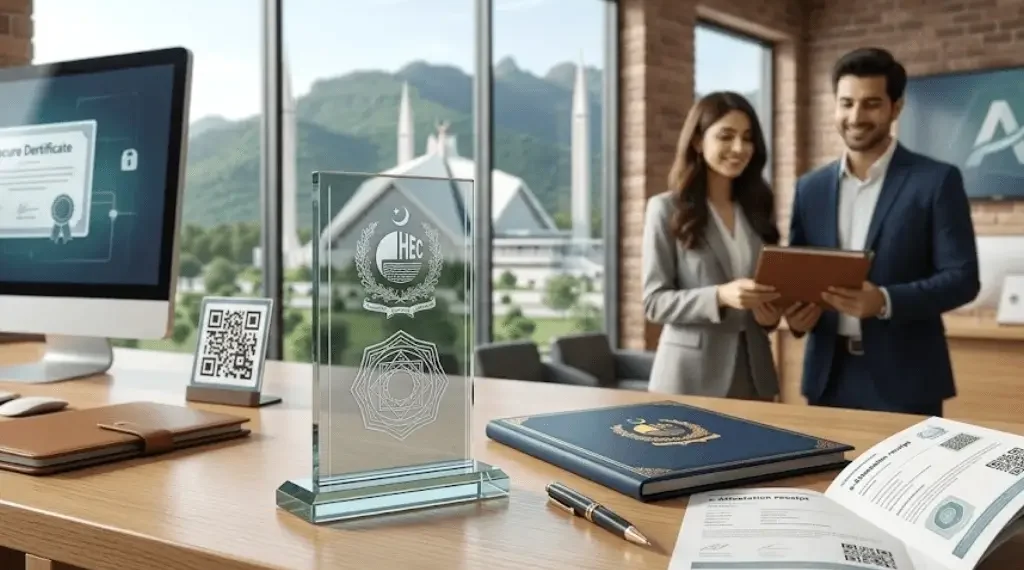 HEC آن لائن ڈگری اٹیسٹیشن