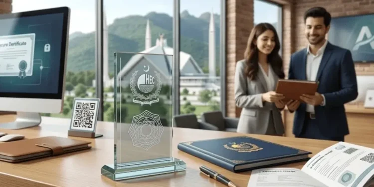 HEC آن لائن ڈگری اٹیسٹیشن