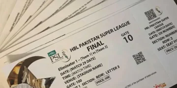 پی ایس ایل فائنل ٹکٹ