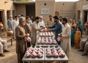 قربانی کے گوشت کی تقسیم