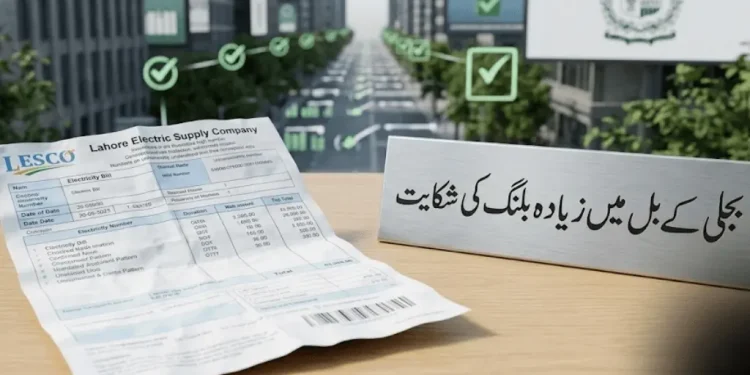 بجلی بل اوور بلنگ شکایت