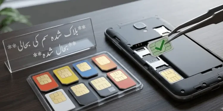 بلاک شدہ سمز کی بحالی