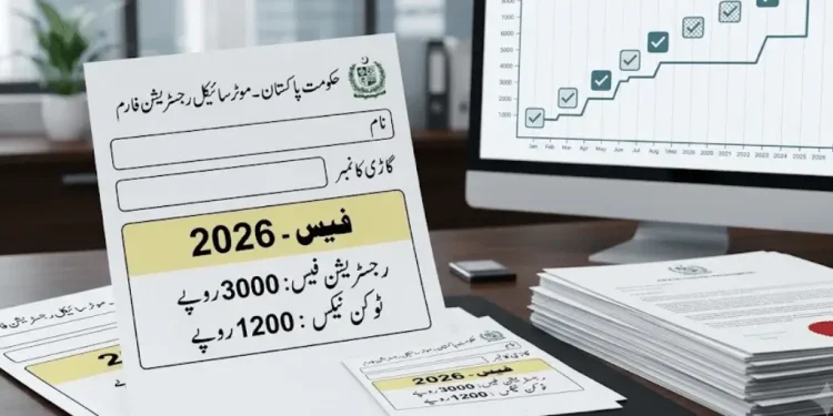بائیک رجسٹریشن فیس 2026