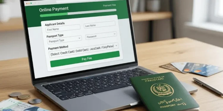 پاسپورٹ فیس آن لائن پیمنٹ