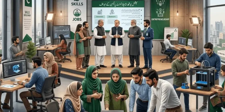 نیشنل یوتھ ایمپلائمنٹ پالیسی کے اہداف